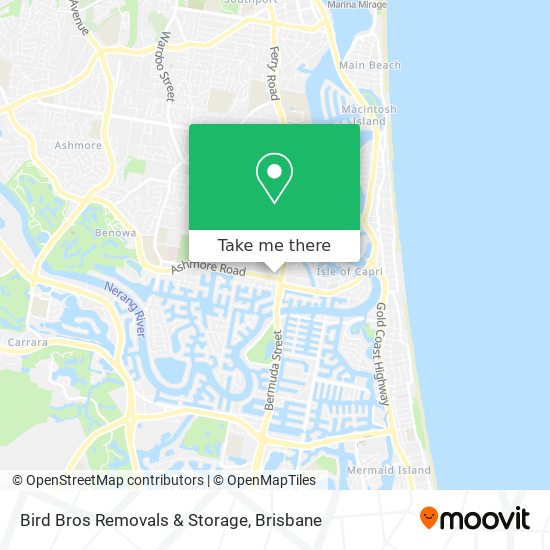 Mapa Bird Bros Removals & Storage