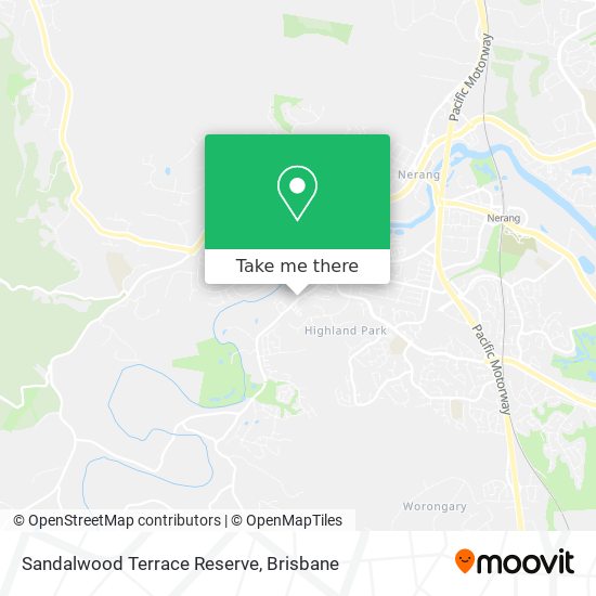 Sandalwood Terrace Reserve map