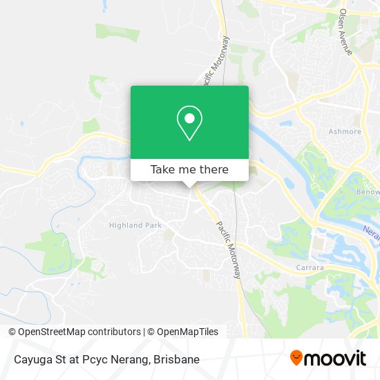 Cayuga St at Pcyc Nerang map