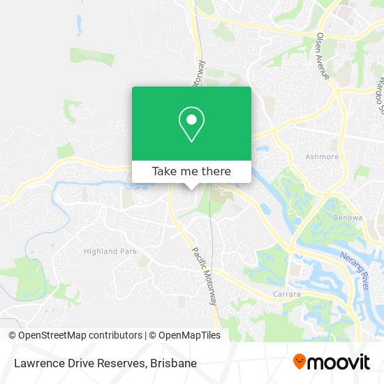 Lawrence Drive Reserves map