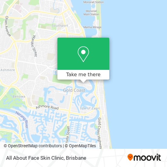 All About Face Skin Clinic map