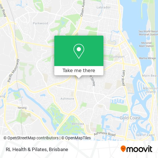 RL Health & Pilates map