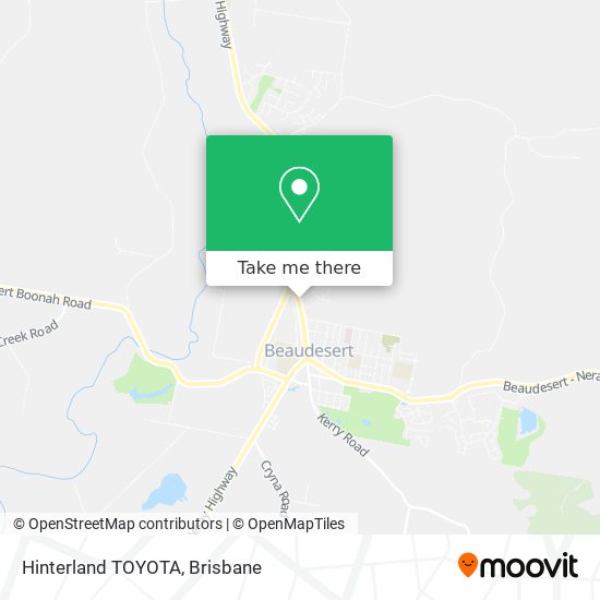 Hinterland TOYOTA map
