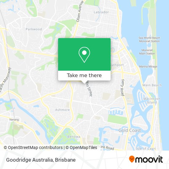 Mapa Goodridge Australia