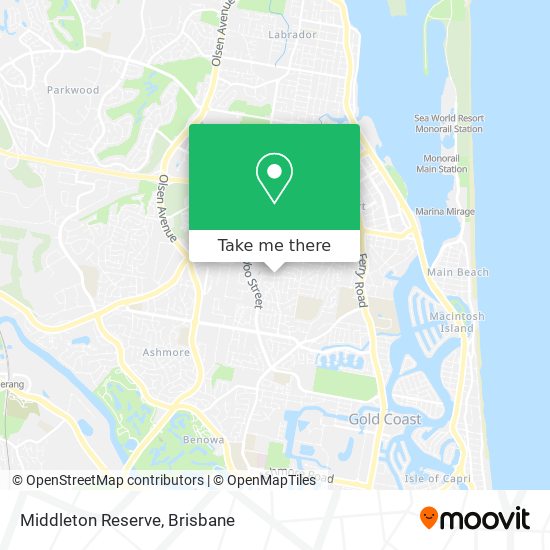 Middleton Reserve map