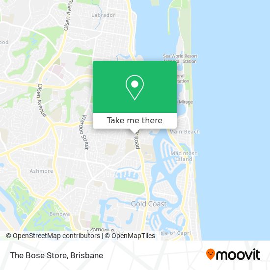 The Bose Store map