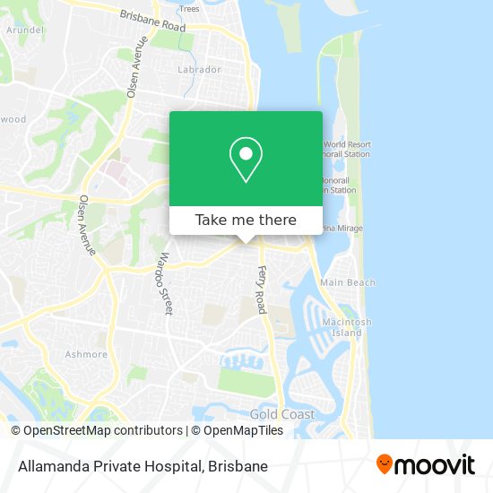 Allamanda Private Hospital map