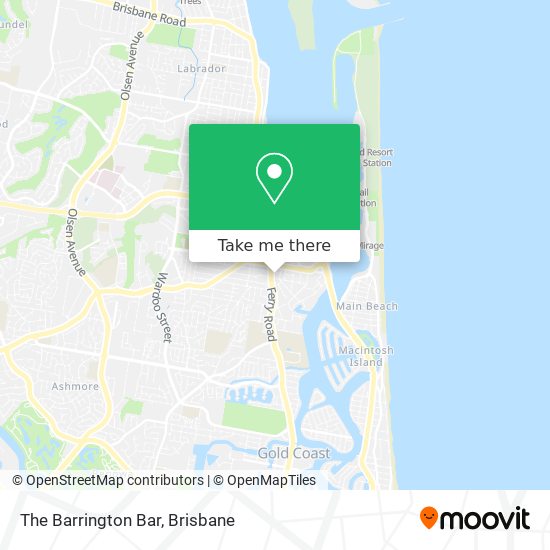 The Barrington Bar map