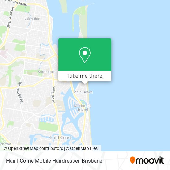 Hair I Come Mobile Hairdresser map