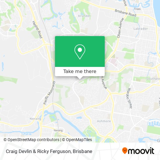 Craig Devlin & Ricky Ferguson map