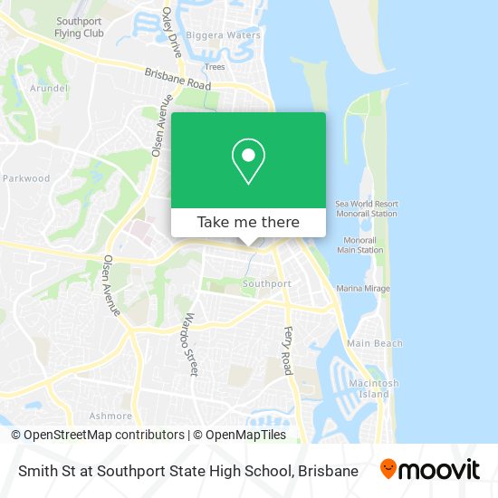 Smith St at Southport State High School map