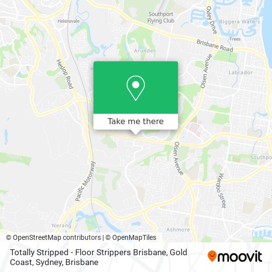 Totally Stripped - Floor Strippers Brisbane, Gold Coast, Sydney map