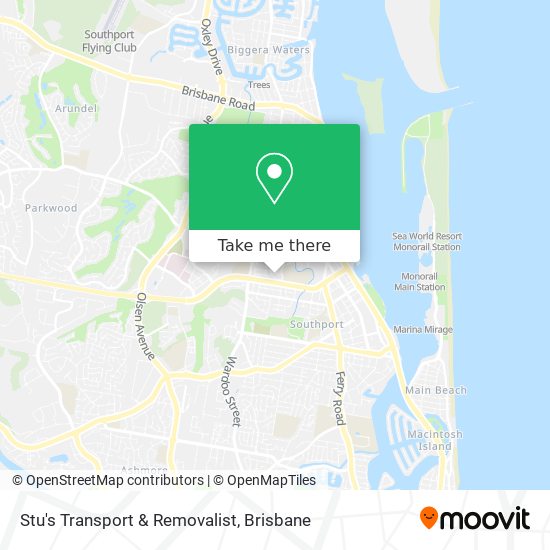 Stu's Transport & Removalist map