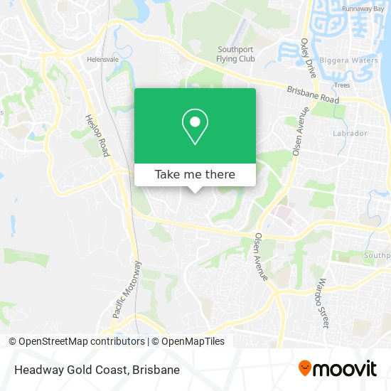 Headway Gold Coast map