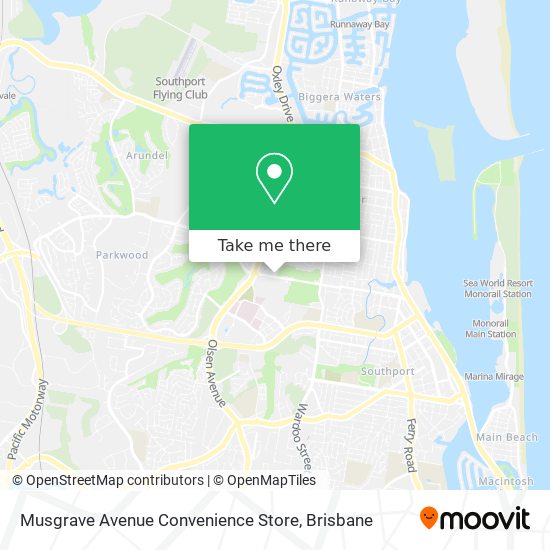 Musgrave Avenue Convenience Store map