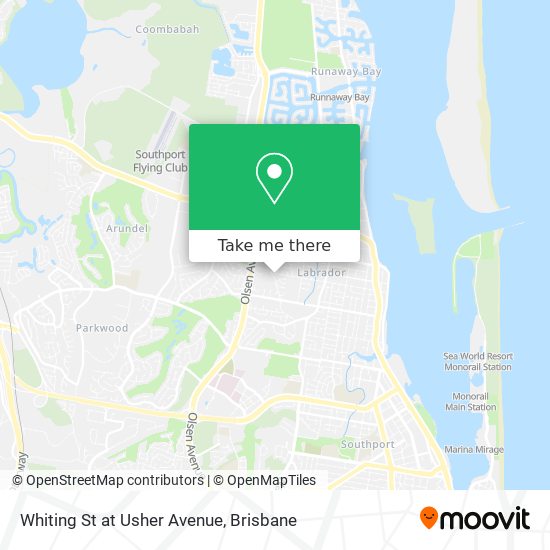 Whiting St at Usher Avenue map