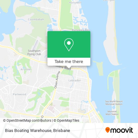 Bias Boating Warehouse map