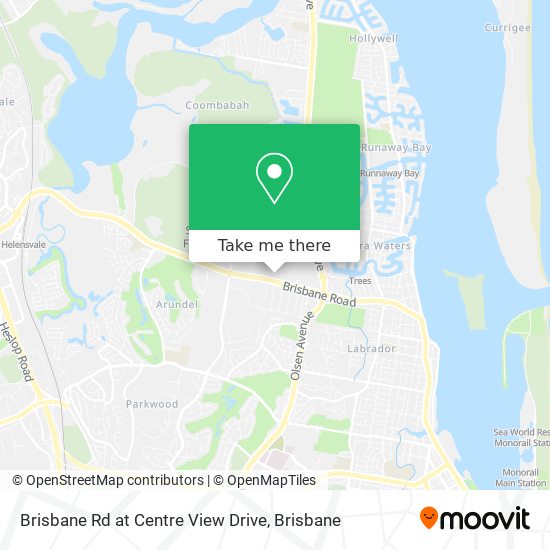 Brisbane Rd at Centre View Drive map