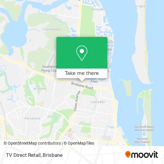 TV Direct Retail map