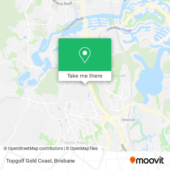 Mapa Topgolf Gold Coast