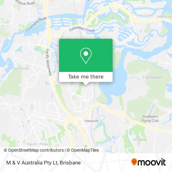 M & V Australia Pty Lt map