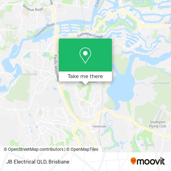 JB Electrical QLD map