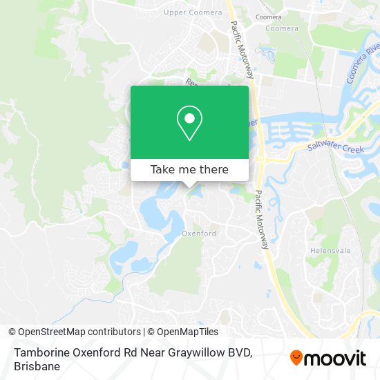 Tamborine Oxenford Rd Near Graywillow BVD map