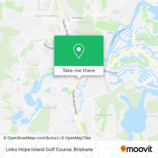 Links Hope Island Golf Course map