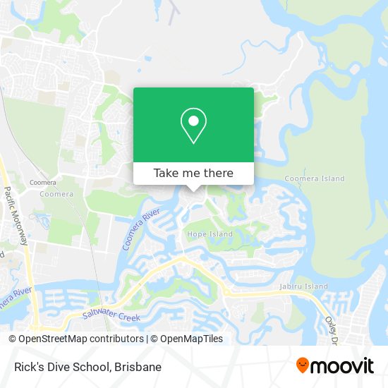 Rick's Dive School map
