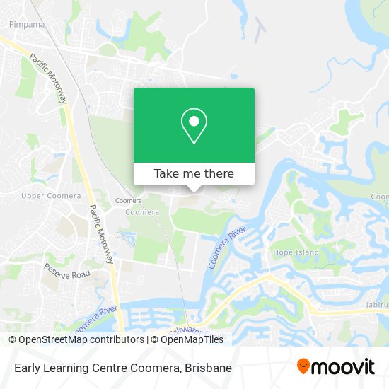 Mapa Early Learning Centre Coomera