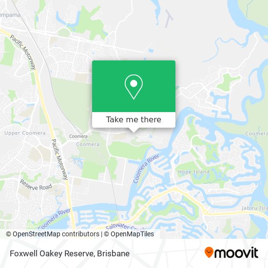 Foxwell Oakey Reserve map