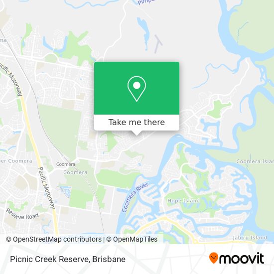 Picnic Creek Reserve map