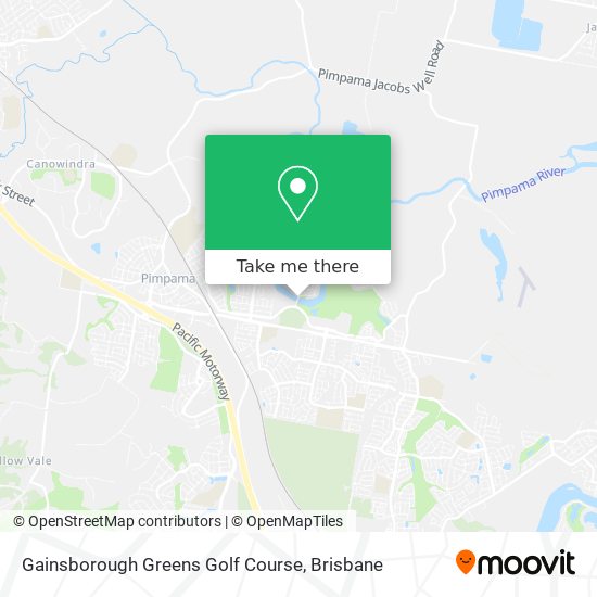 Gainsborough Greens Golf Course map