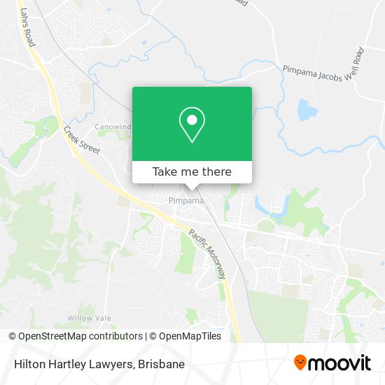 Hilton Hartley Lawyers map