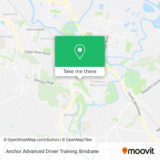 Anchor Advanced Driver Training map