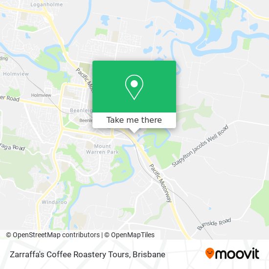 Zarraffa's Coffee Roastery Tours map