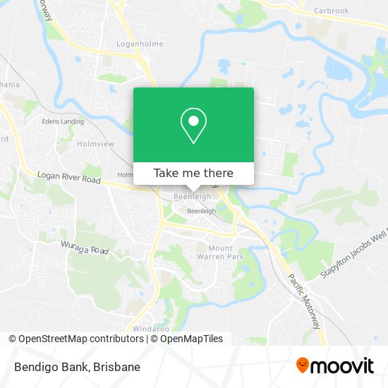 Bendigo Bank map