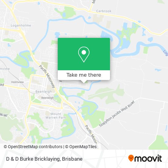D & D Burke Bricklaying map