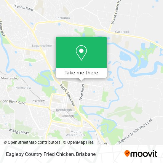 Eagleby Country Fried Chicken map