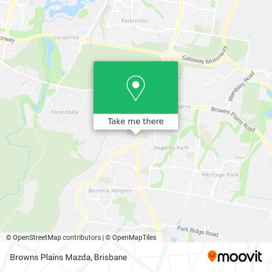 Browns Plains Mazda map