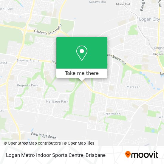 Logan Metro Indoor Sports Centre map
