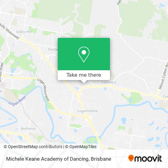 Michele Keane Academy of Dancing map