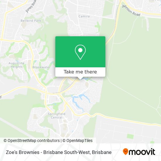 Zoe's Brownies - Brisbane South-West map