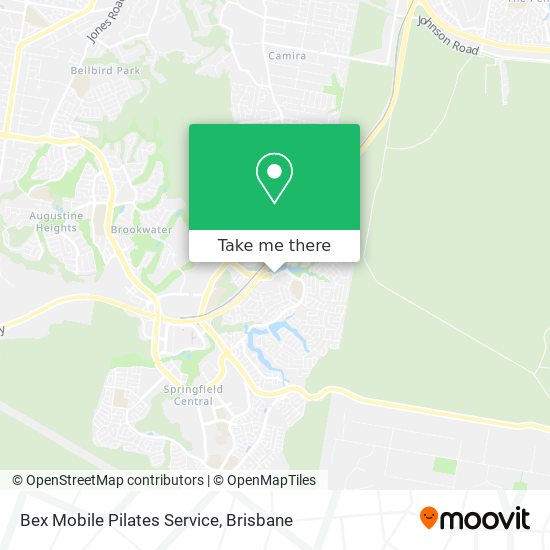 Bex Mobile Pilates Service map