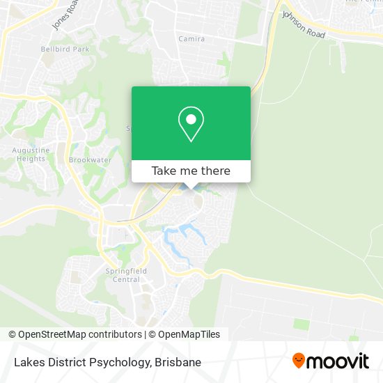 Mapa Lakes District Psychology