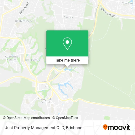 Mapa Just Property Management QLD