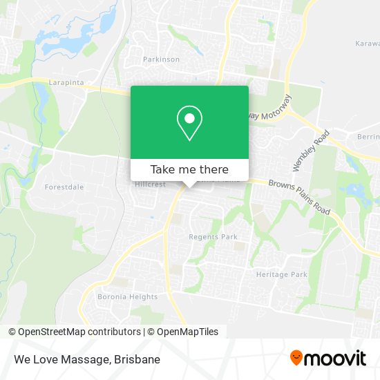 We Love Massage map