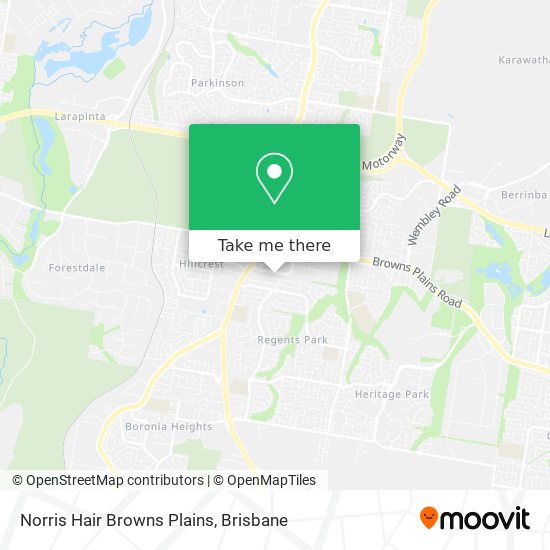 Norris Hair Browns Plains map