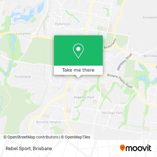 Rebel Sport map