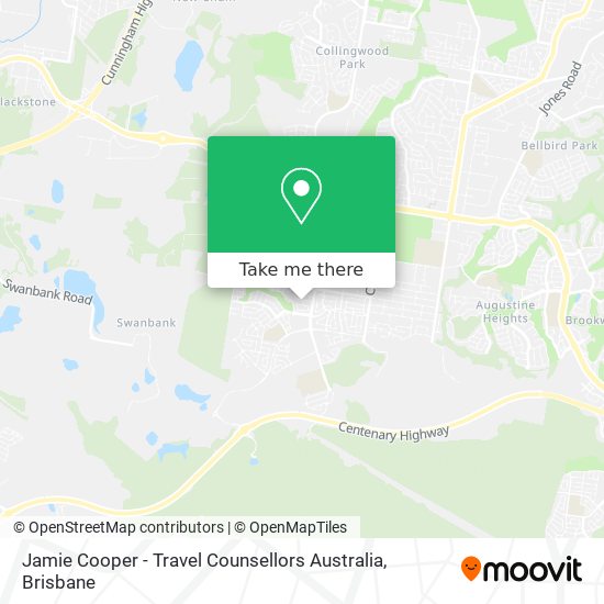 Jamie Cooper - Travel Counsellors Australia map